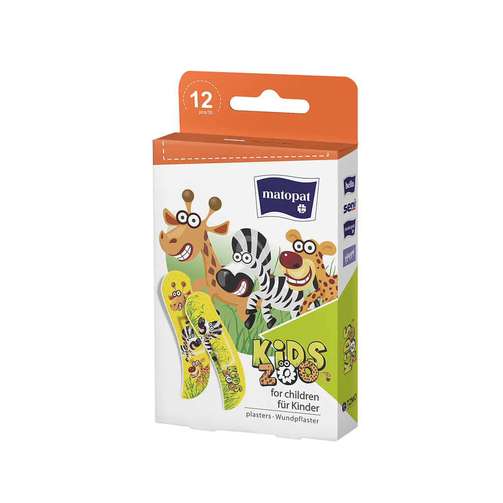 Pansements adhésifs pour enfant Kids Zoo Matopat