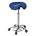 Tabouret derby Ecopostural base aluminium avec déclenchement au pied