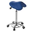 Tabouret silla de montar Ecopostural base aluminium avec déclenchement au pied