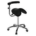 Kruk silla de montar Ecopostural aluminium voet met multifunctionele armleuning