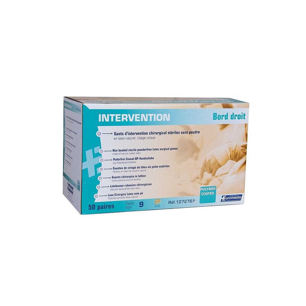 Steriele poedervrije latex onderzoekshandschoen Interventie