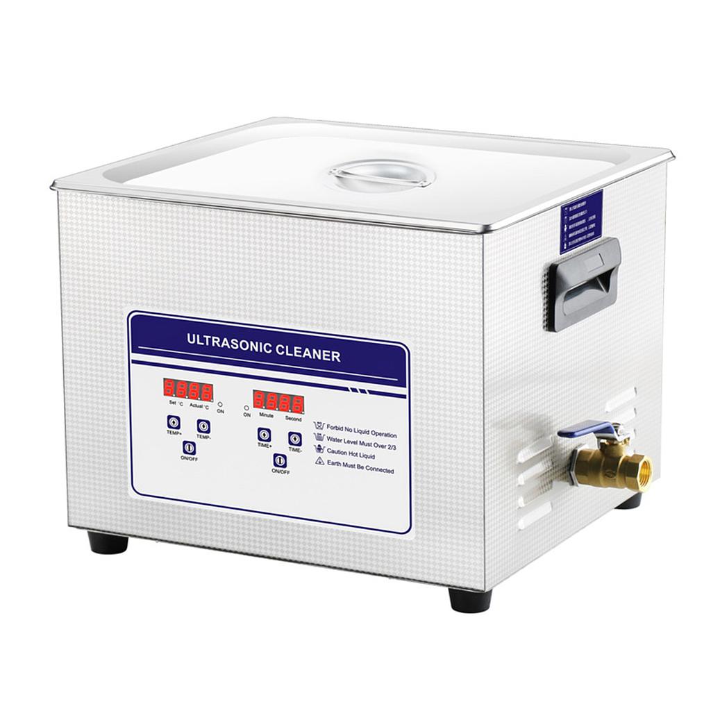 Digitale ultrasone reiniger met afvoer - 10 liter