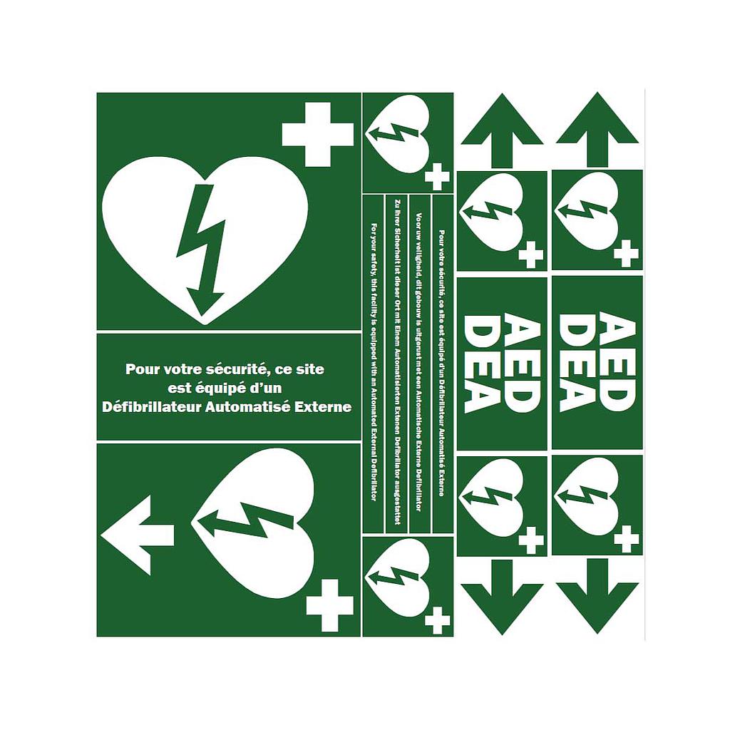 DEA-identificatielabels voor aan de muur