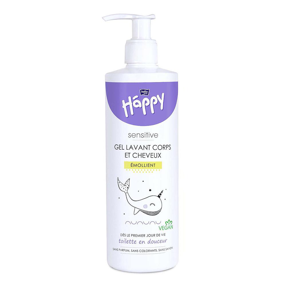 Bella Happy Gevoelige Verzachtende Baby Haar- en Lichaamswas 400ml