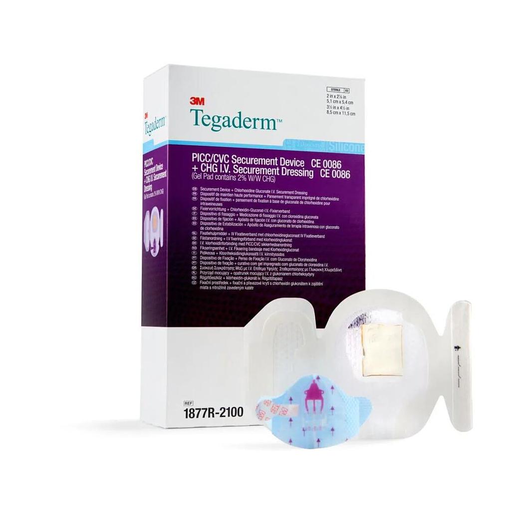 PICC/CVC-fixatieapparaat met verband voor katheters