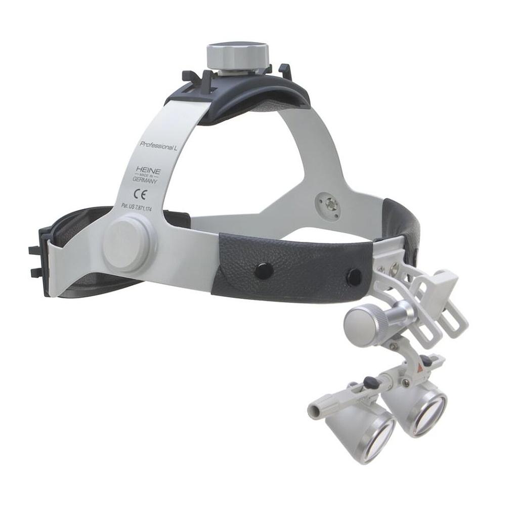HEINE HR 2.5x Binoculaire Loepen met i-View statief op Professional L hoofdband, in etui