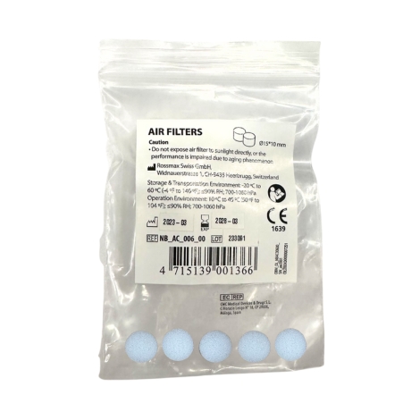 Filtre à air pour aérosol Rossmax (NI60-NB80-NE100-NB500-NK1000)