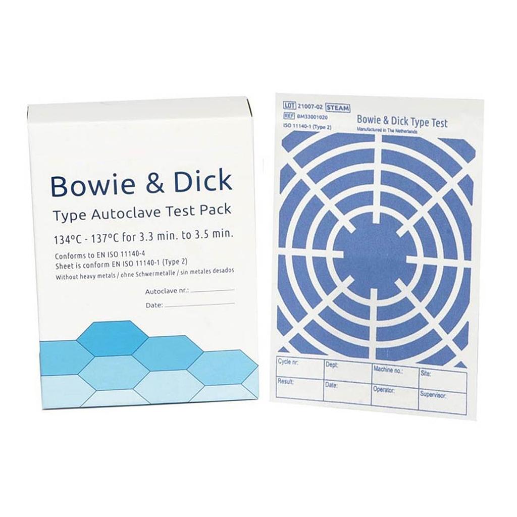 Bowie Dick-test voor autoclaafsterilisator