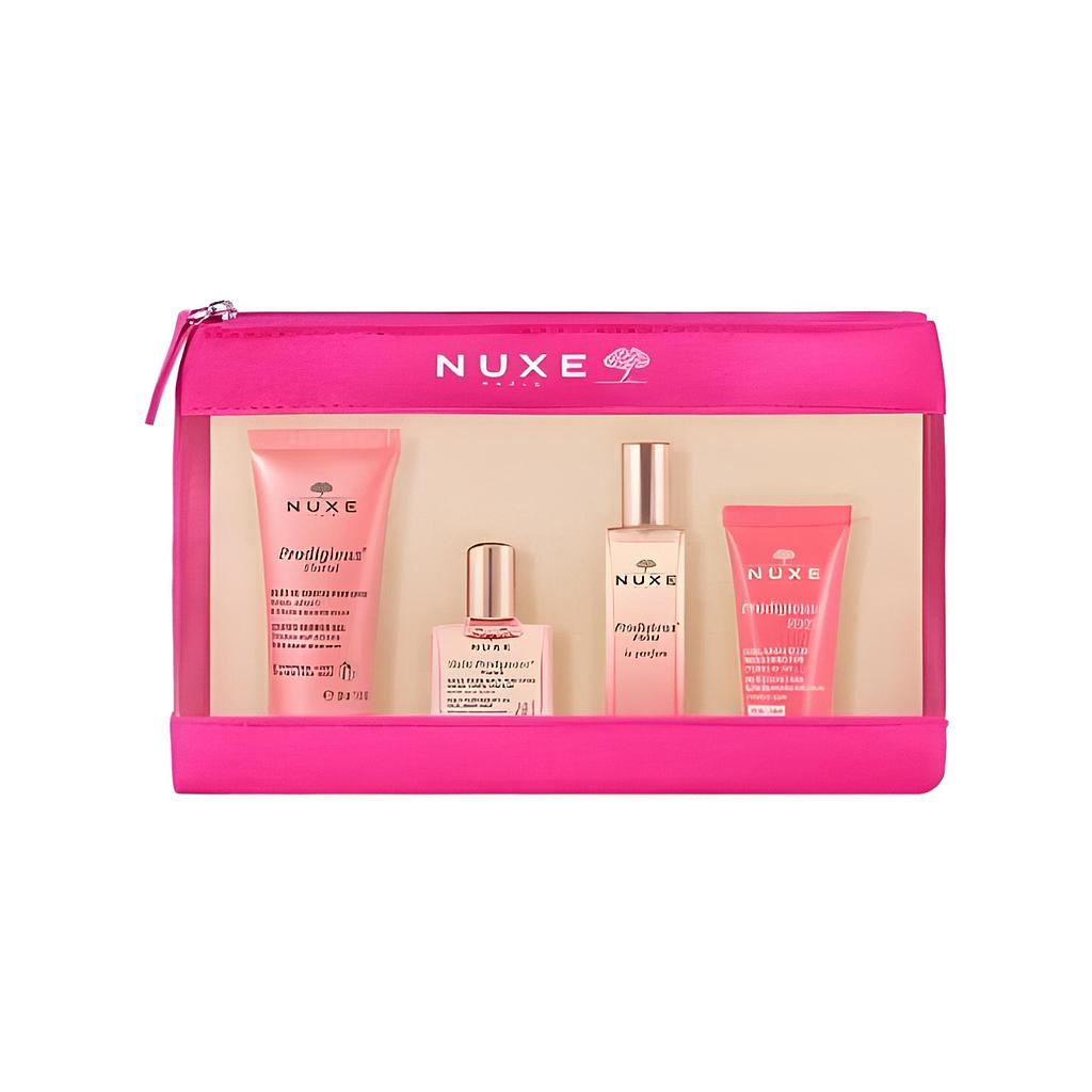 NUXE TROUSSE VOYAGE PRODIGIEUX FLORAL 4 PROD.