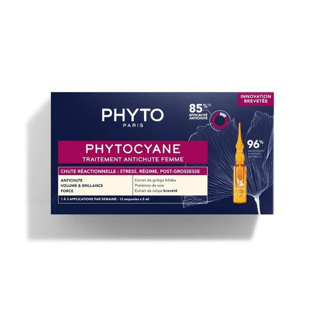 PHYTOCYANE Traitement cheveux antichute femme 12X5ML