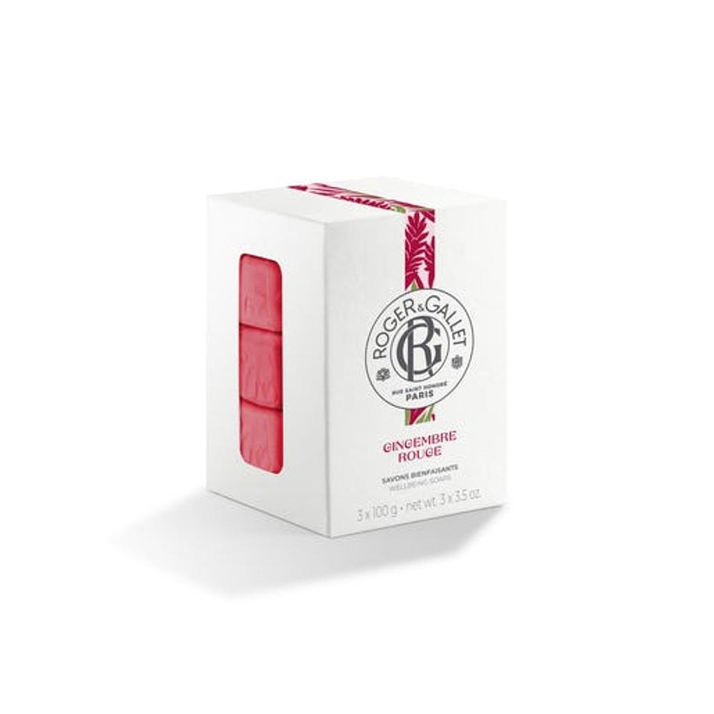 ROGER&GALLET GINGEMBRE ROUGE BOITE 3 SAVONS 100G