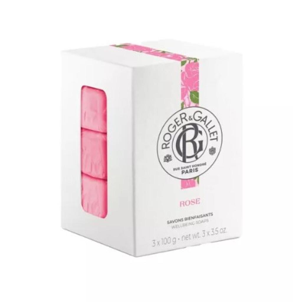 ROGER&GALLET Trio rozengeurzepen - 3x100gr