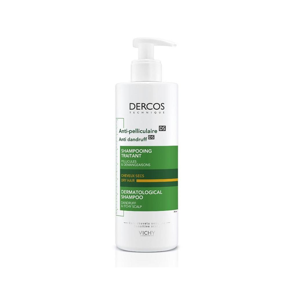 VICHY DERCOS Shampoing Anti pelliculaire cheveux secs 390ML