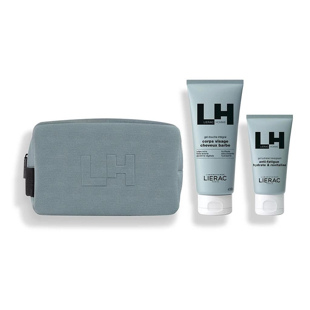 LIERAC HOMME Kerst Geschenkset Energiserende Hydraterende Gel + Douchegel