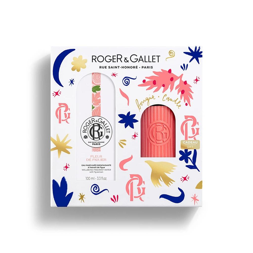 ROGER&GALLET Coffret Eau Parfumée + Bougie Fleur de Figuier