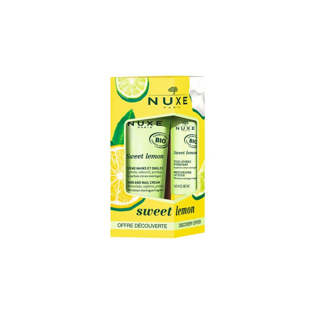 NUXE SWEET LEMON DUO STICK LEVRES 4G+CR MAINS 30ML