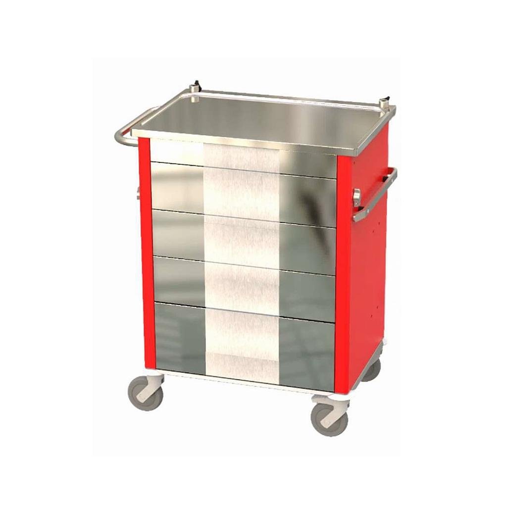 Chariot d'urgence AGENCINOX Hygiène+