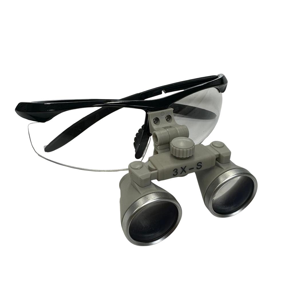 Loupes binoculaires galiléennes ACH300, Grossissement 3X/280-380mm, sur lunettes S-Frame