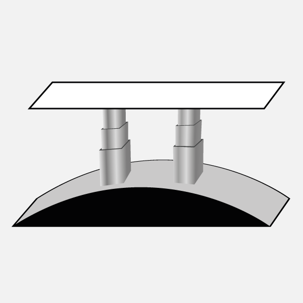 Piètement Ecopostural: C69 Colonnes de levage