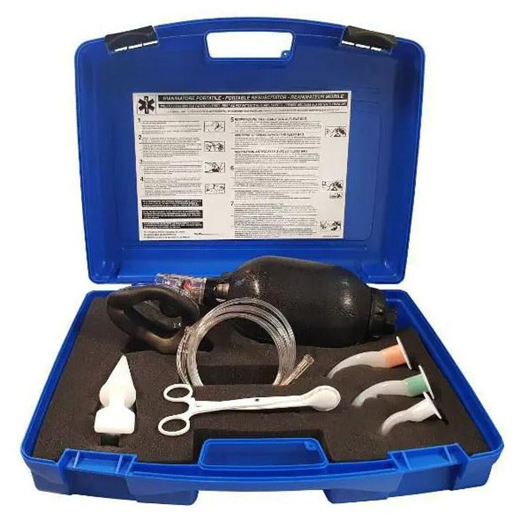 Valise de réanimation cardiopulmonaire manuelle