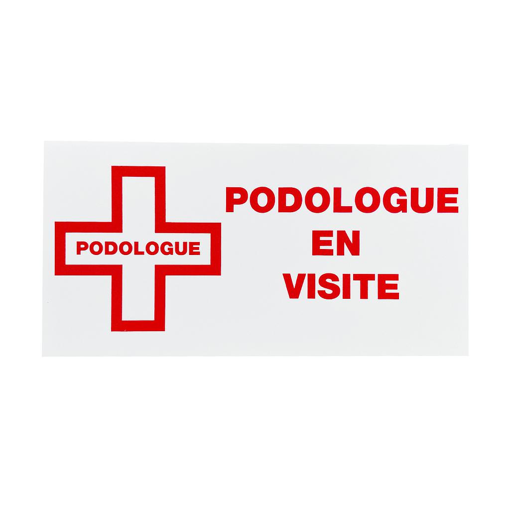 Caducée podologue en visite