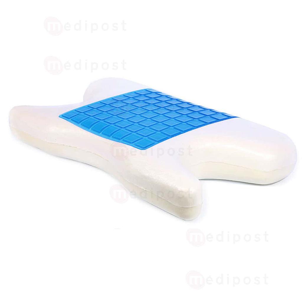 Coussin à mémoire de forme pour CPAP avec gel rafraîchissant