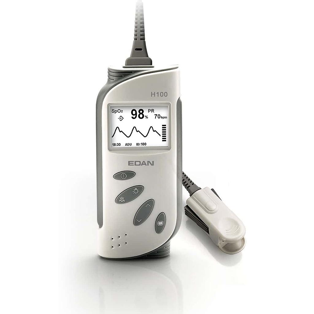 Edan H100B pulsatiemeter met SpO²-sensor voor volwassenen