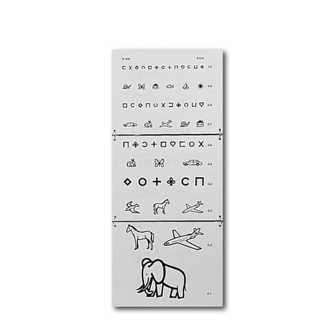 Gezichtsscherpte bij kinderen op 5 m