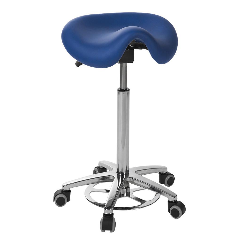 Tabouret derby Ecopostural base aluminium avec déclenchement au pied