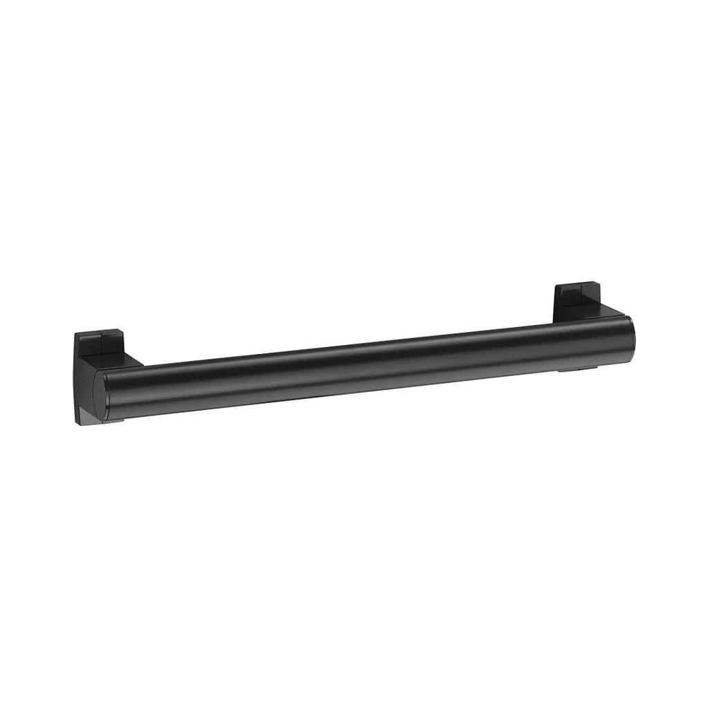Barre d'appui droite en époxy noir mat 40cm