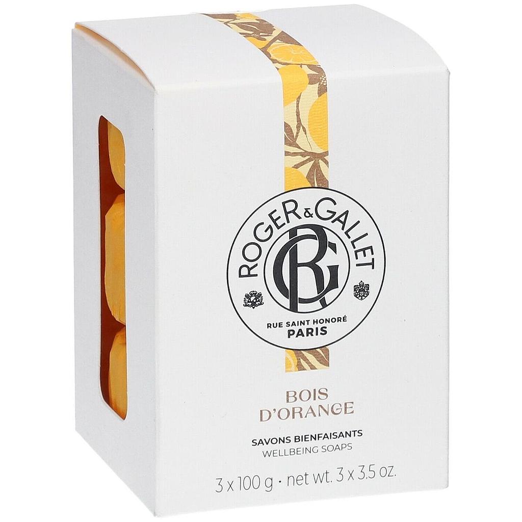 ROGER&GALLET Trio Sinaasappelhout geurende zeep - 3x100gr